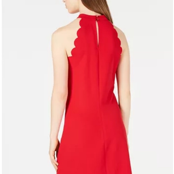 Red Scalloped Dress - Picture 2 of 5